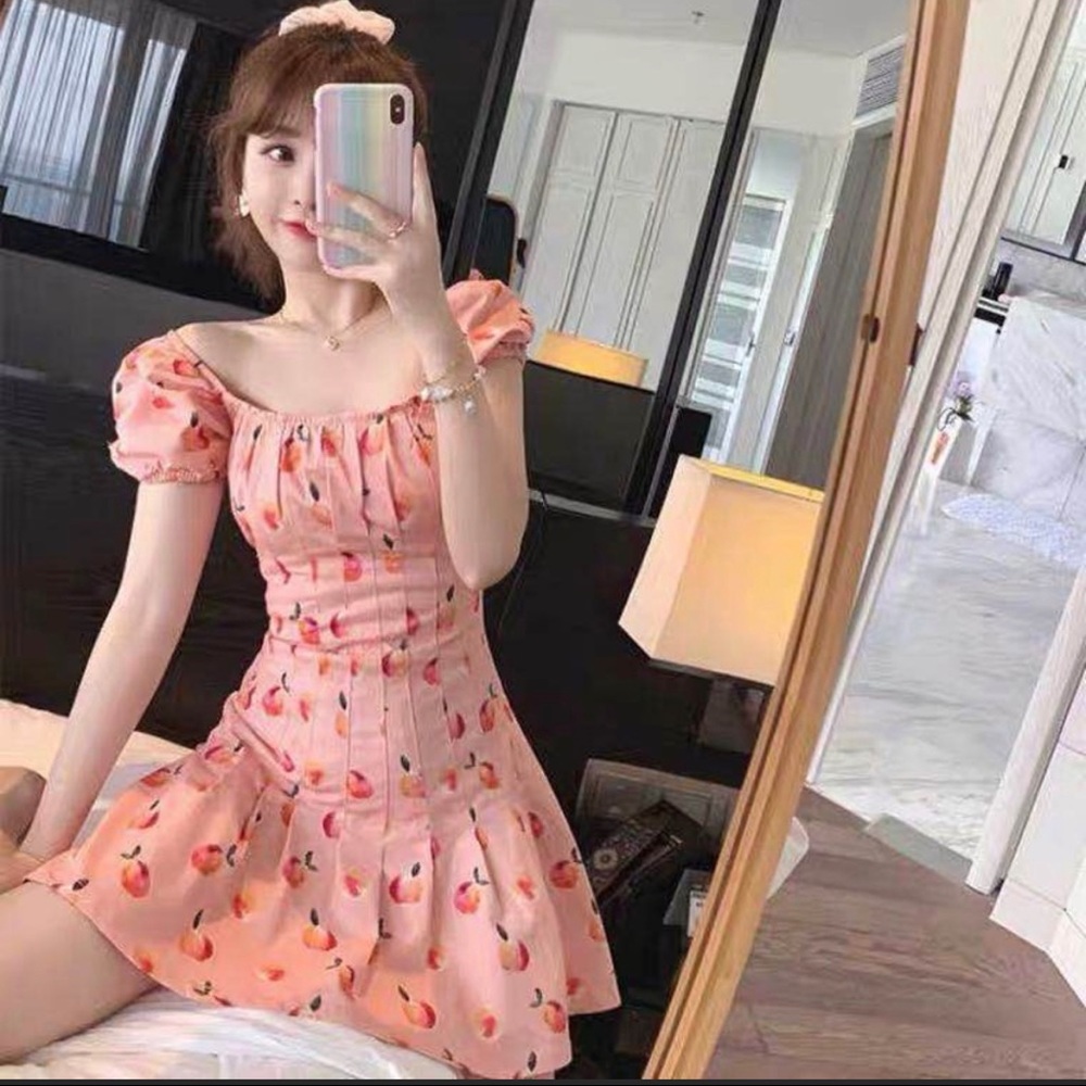 Finders Tutti Frutti Mini Dress In Peach